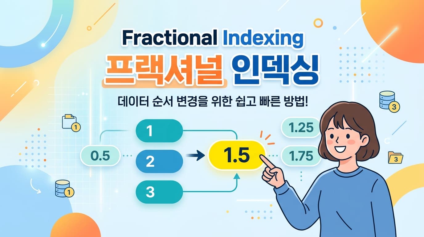 Fractional Indexing: 정렬된 리스트의 순서를 한 row만 바꿔 관리하기